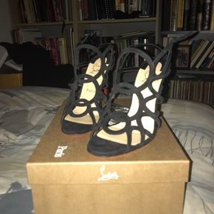 Fabulous black Christian Louboutin heels. Sexy and comfortable!